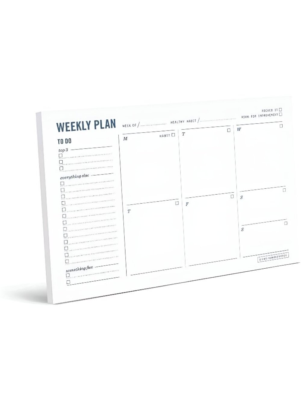 Weekly Planner Undated 6x9" Weekly To-Do List with Calendar and Task List